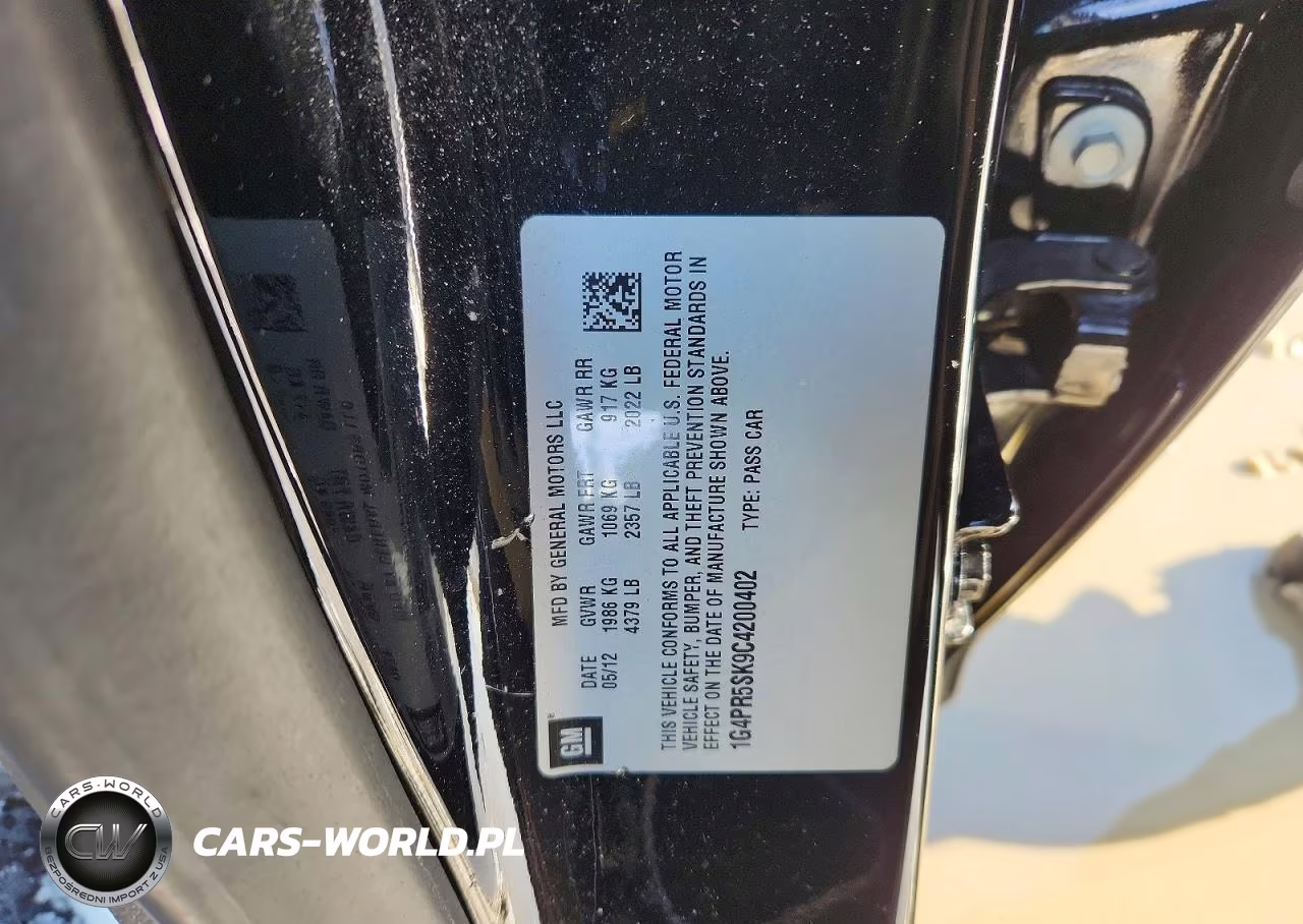 2012 Buick Verano Convenience VIN:1G4PR5SK9C4200402 - 12