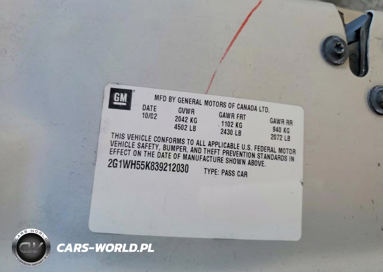 2003 Chevrolet Impala Ls VIN:2G1WH55K839212030 - 12