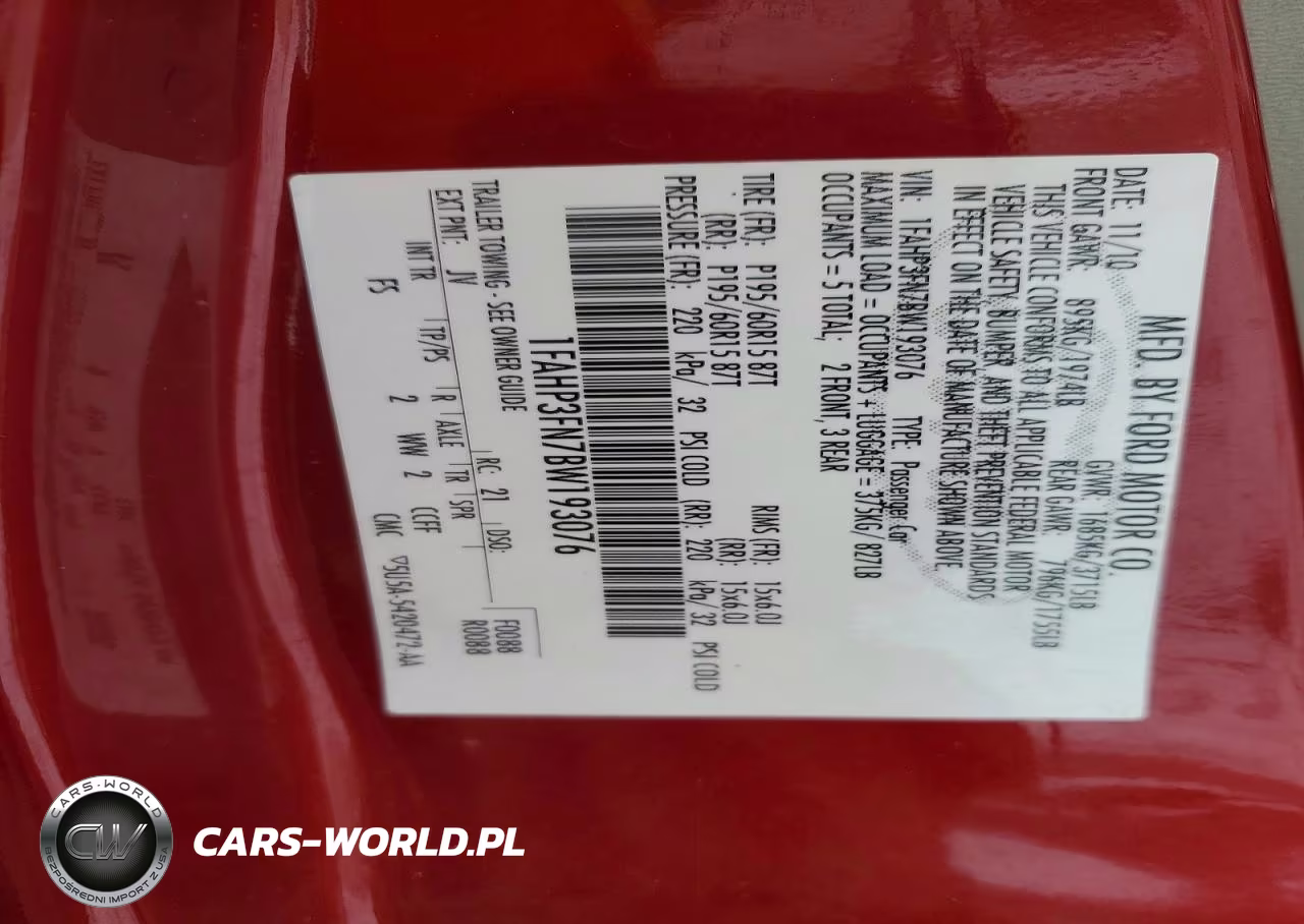 2011 Ford Focus Se VIN:1FAHP3FN7BW193076 - 12