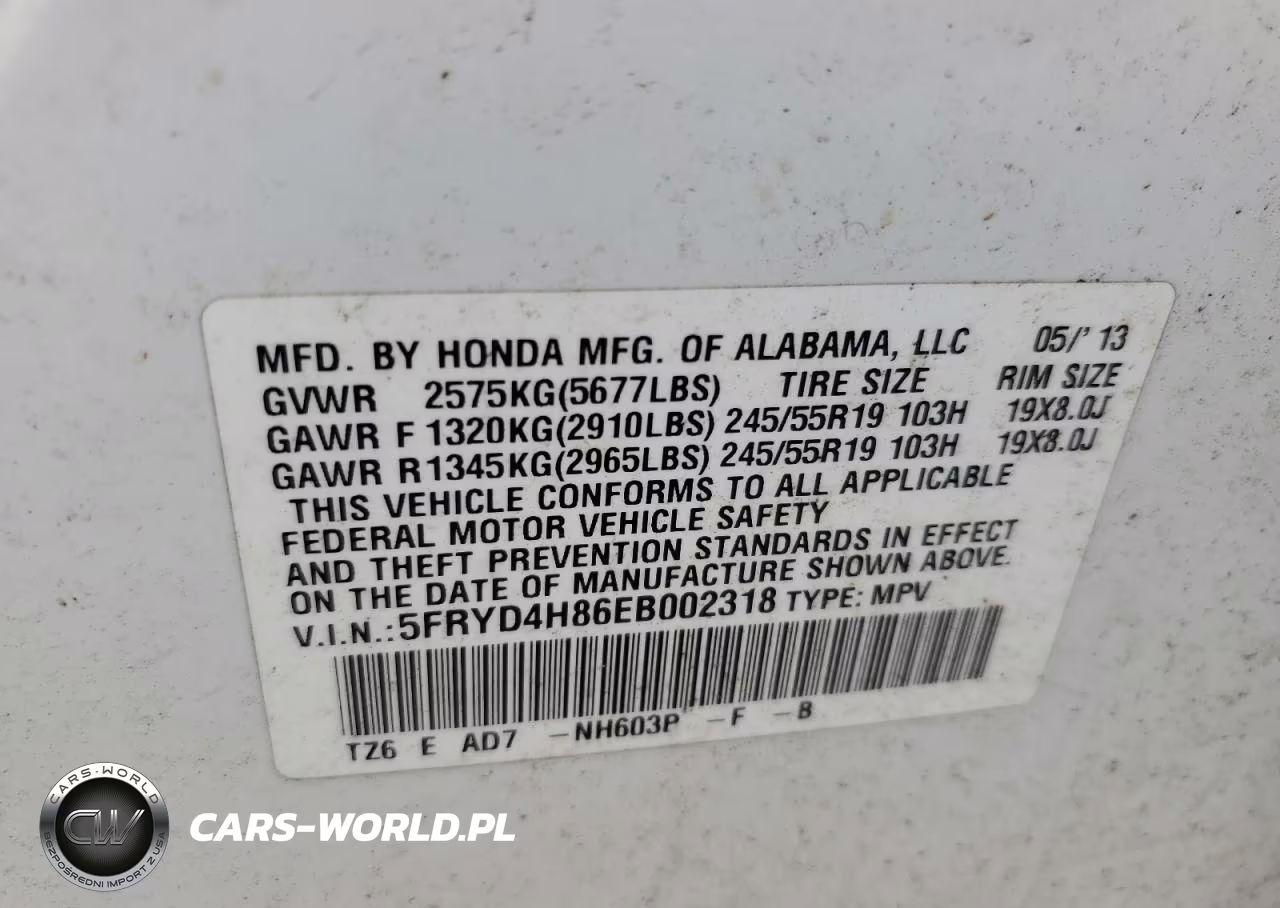 2014 Acura Mdx Advance VIN:5FRYD4H86EB002318 - 13