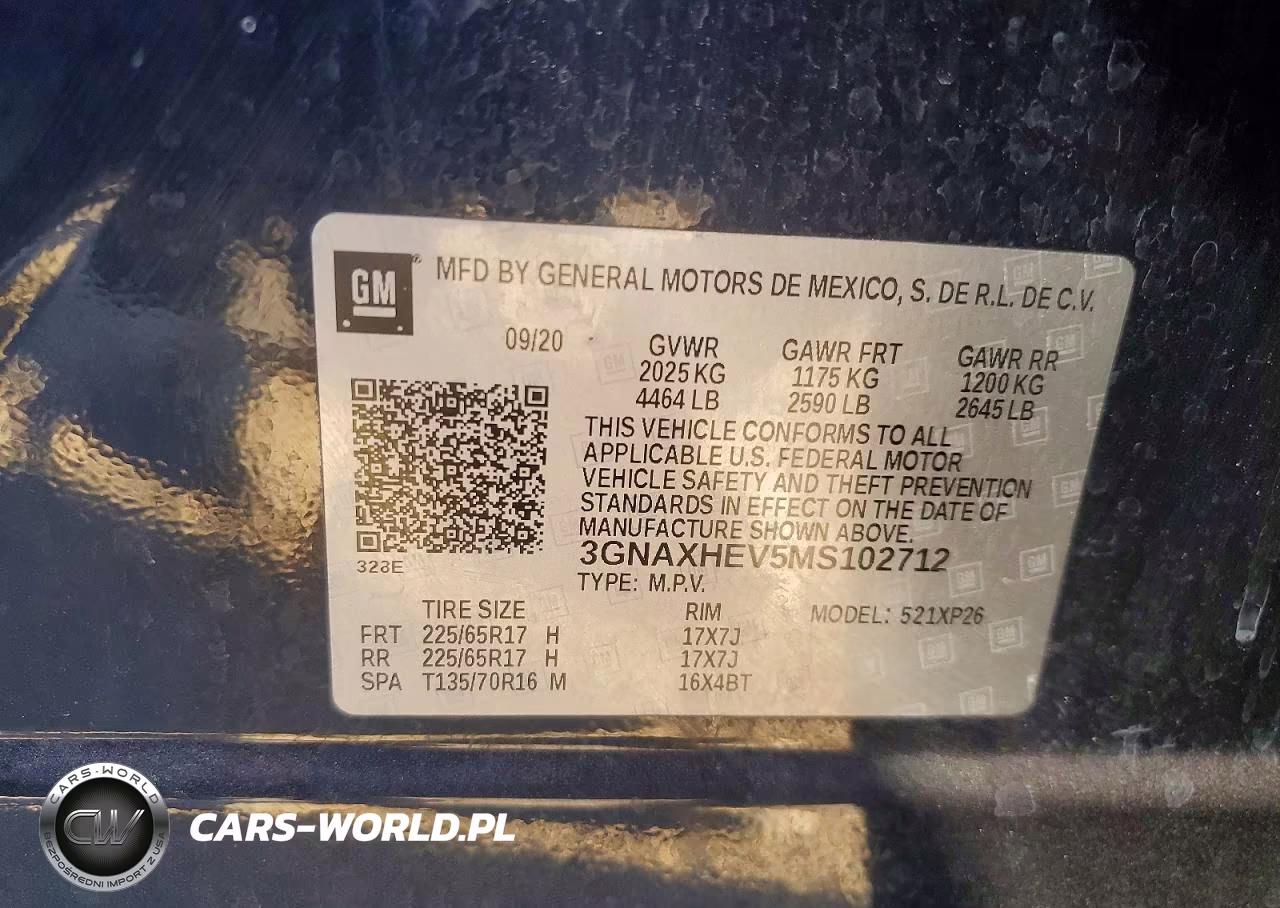 2021 Chevrolet Equinox Ls VIN:3GNAXHEV5MS102712 - 12