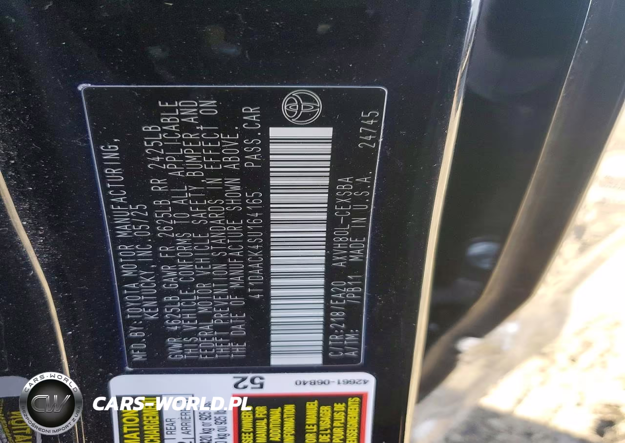 2025 Toyota Camry Se VIN:4T1DAACK4SU164165 - 13