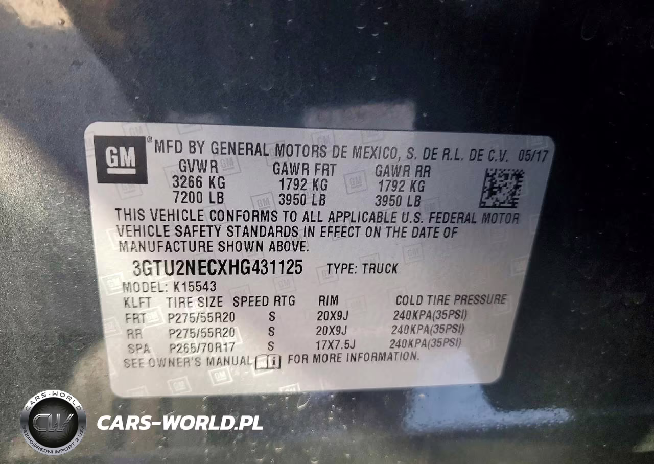 2017 GMC Sierra K1500 Slt VIN:3GTU2NECXHG431125 - 12