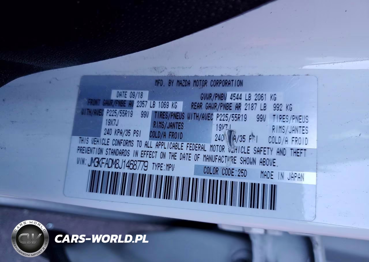 2018 Mazda Cx-5 Grand Touring VIN:JM3KFADM8J1468779 - 12