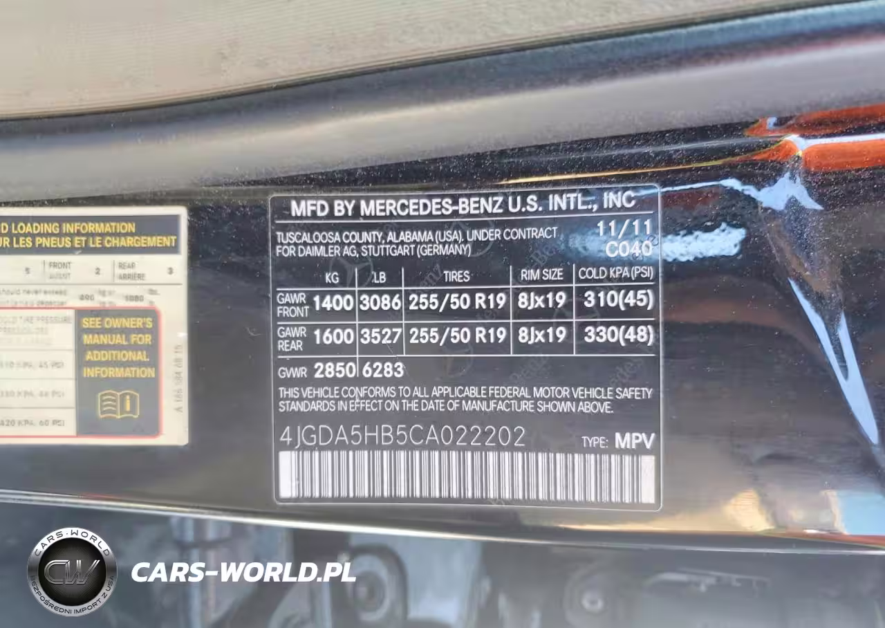 2012 Mercedes Benz Ml 350 4Matic VIN:4JGDA5HB5CA022202 - 13