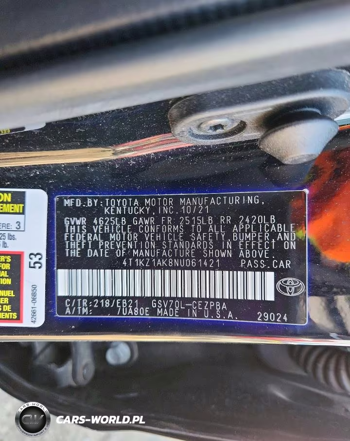 2022 Toyota Camry Trd VIN:4T1KZ1AK8NU061421 - 13