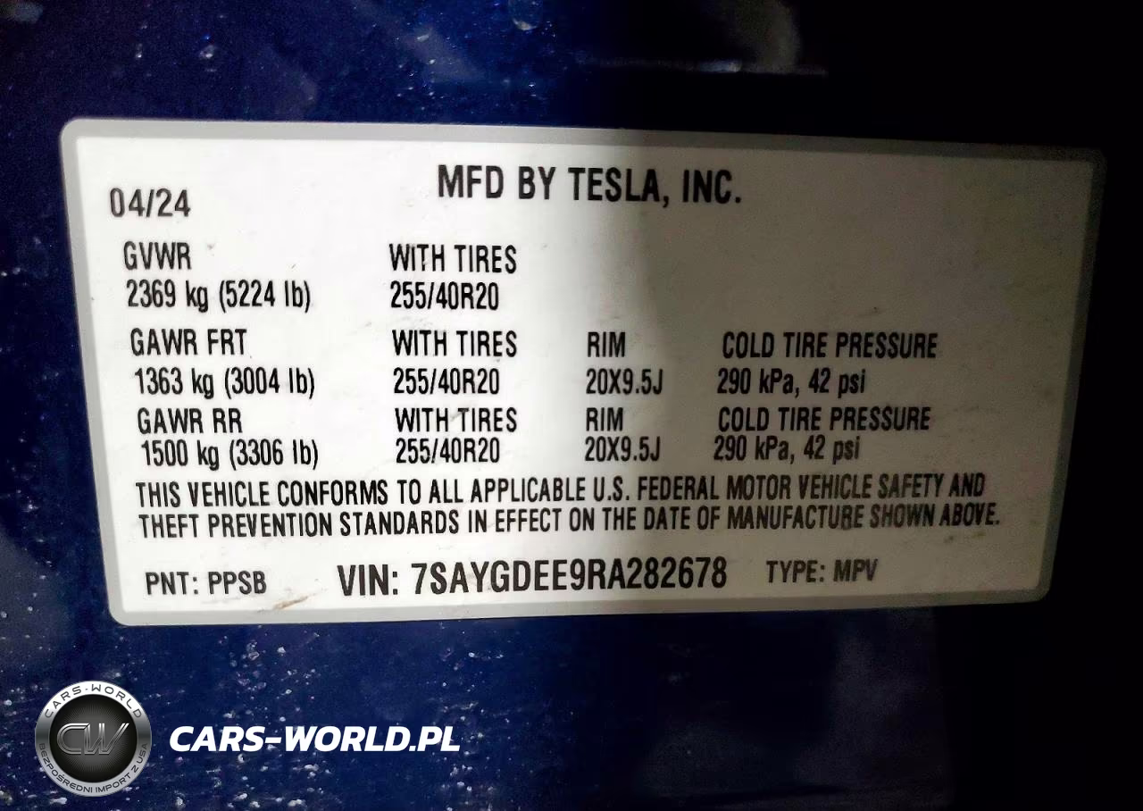 2024 Tesla Model Y VIN:7SAYGDEE9RA282678 - 13