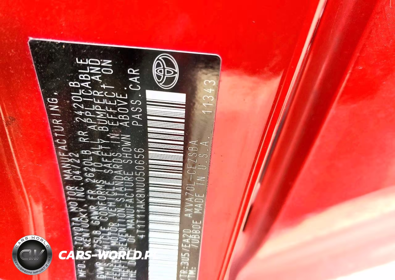 2022 Toyota Camry Se VIN:4T1T11AK8NU050656 - 12