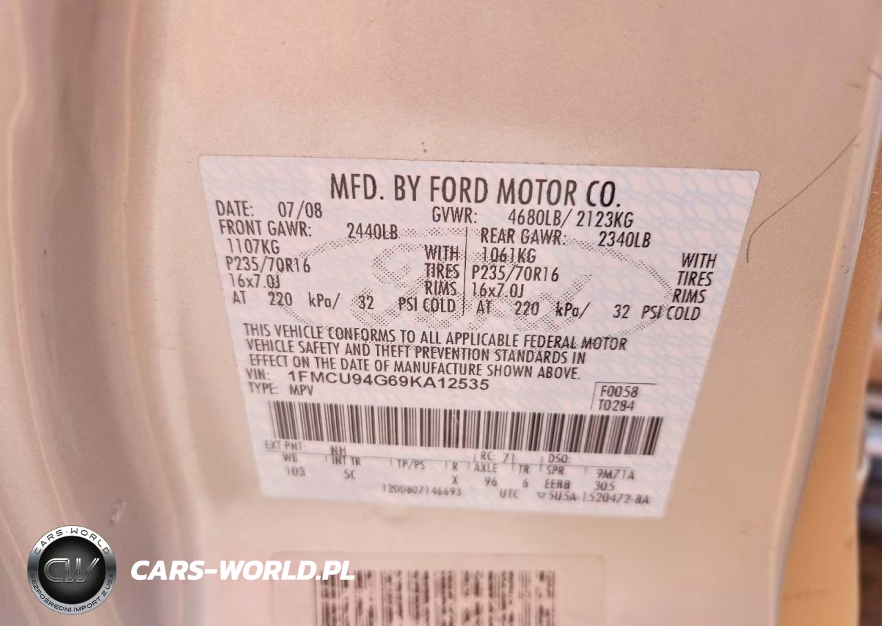 2009 Ford Escape Limited VIN:1FMCU94G69KA12535 - 12
