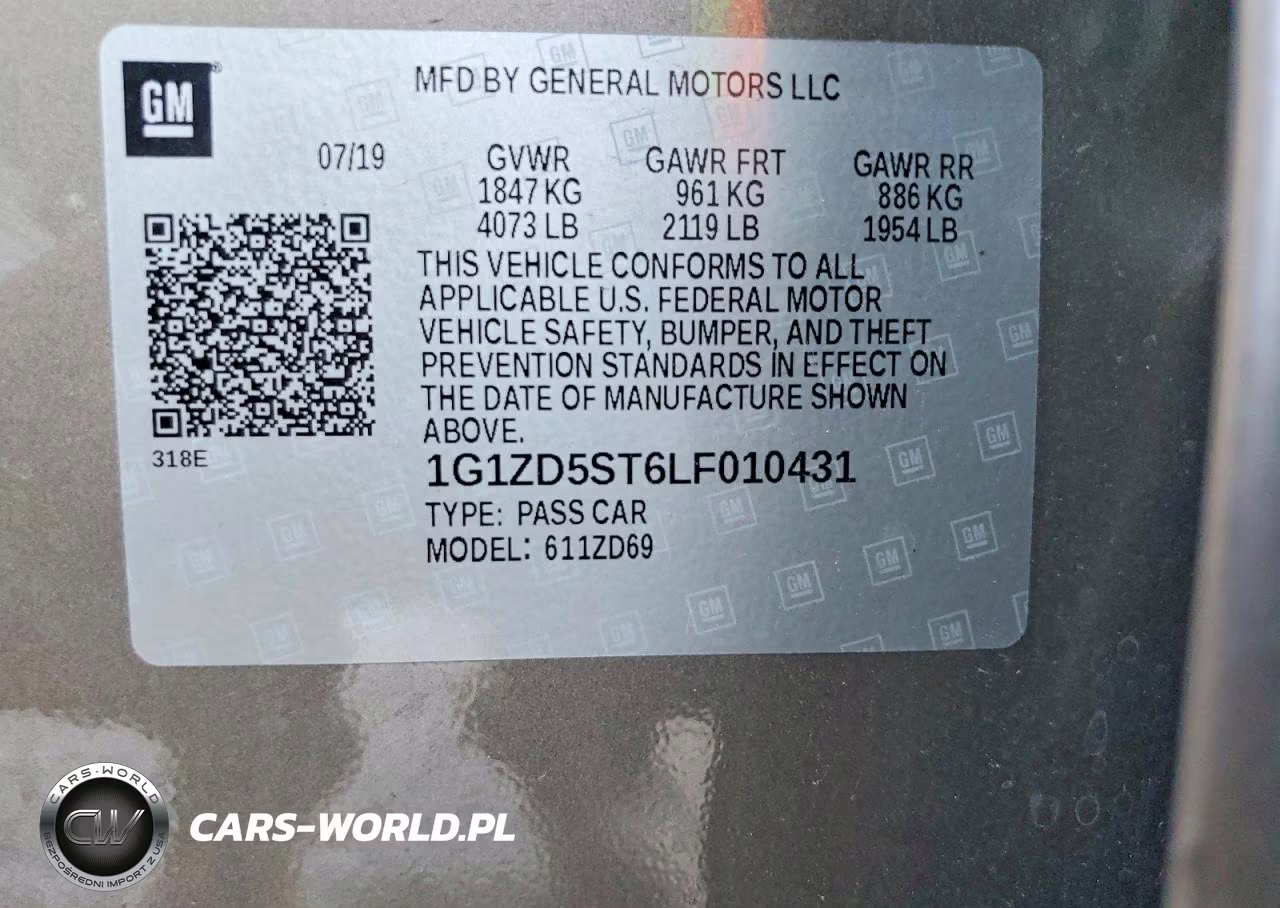 2020 Chevrolet Malibu Lt VIN:1G1ZD5ST6LF010431 - 12