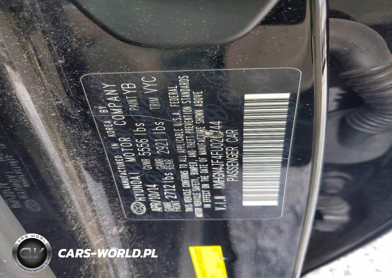2015 Hyundai Genesis 5.0L VIN:KMHGN4JF4FU020744 - 12