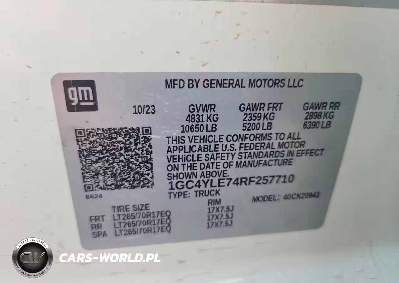2024 Chevrolet Silverado K2500 Heavy Duty VIN:1GC4YLE74RF257710 - 12