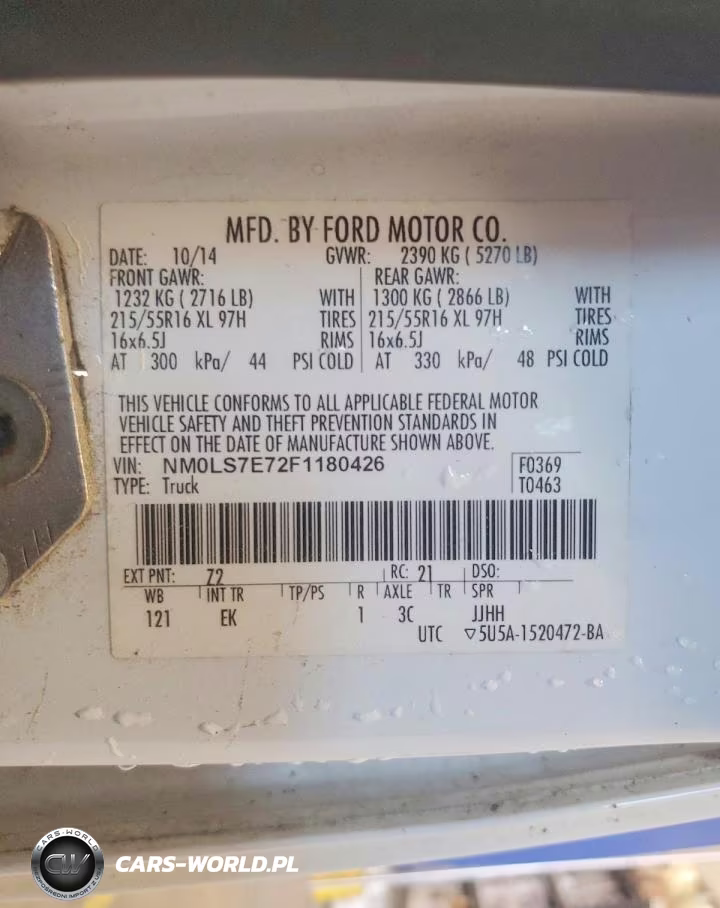 2015 Ford Transit Connect Xl Utility - Service Van VIN:NM0LS7E72F1180426 - 13