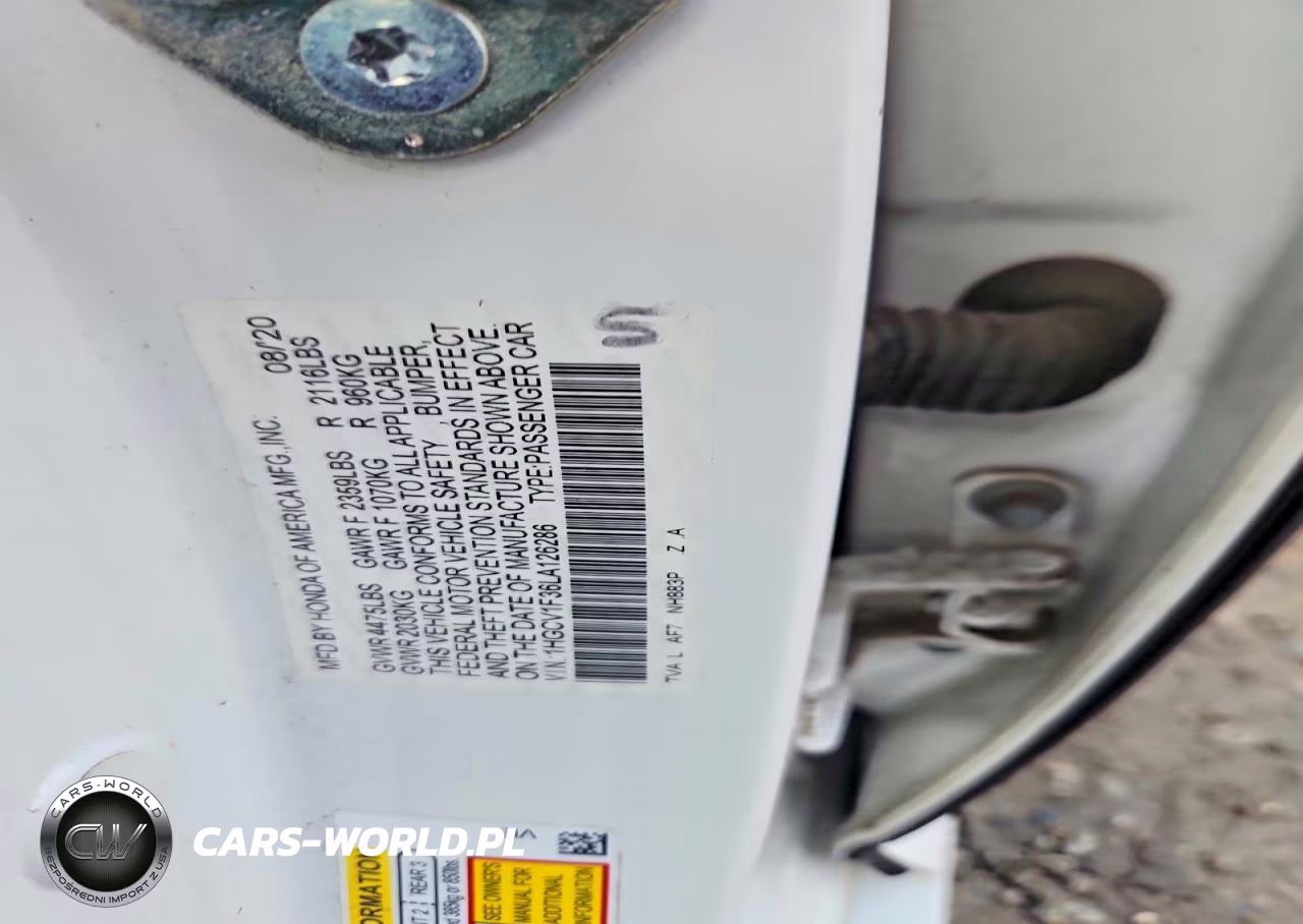 2020 Honda Accord Sport VIN:1HGCV1F36LA126286 - 12
