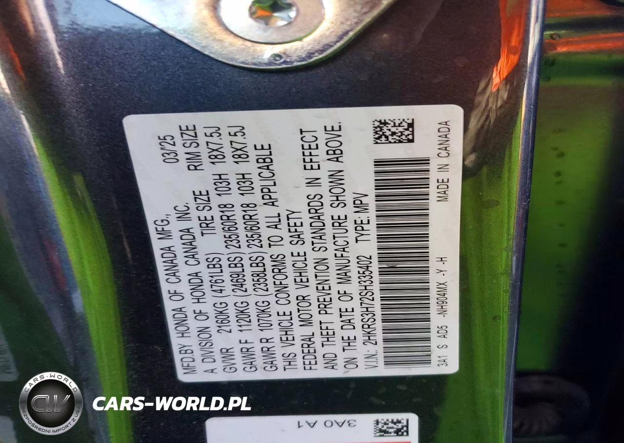 2025 Honda Cr-V Exl VIN:2HKRS3H72SH335402 - 14