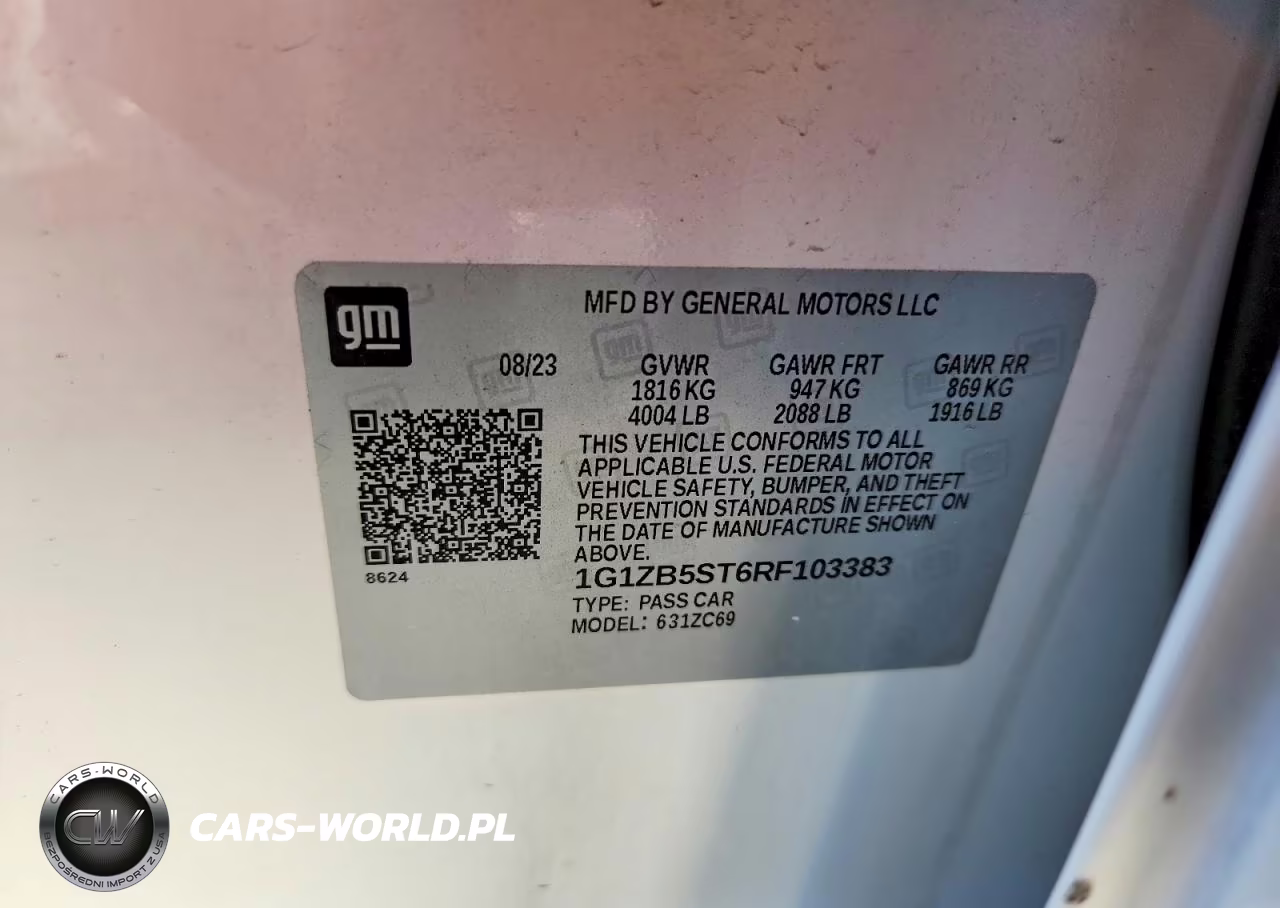 2024 Chevrolet Malibu Ls VIN:1G1ZB5ST6RF103383 - 13