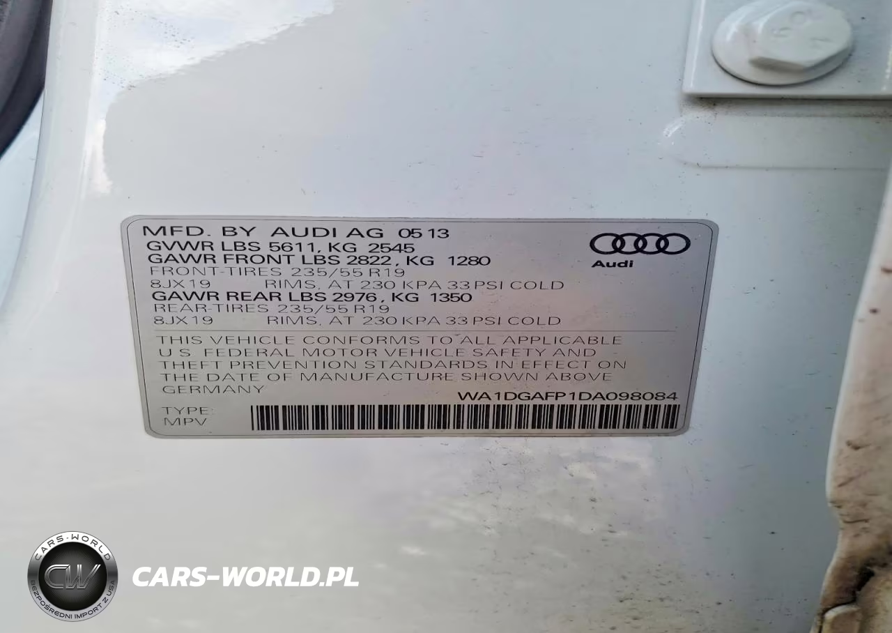 2013 Audi Q5 Premium Plus VIN:WA1DGAFP1DA098084 - 13