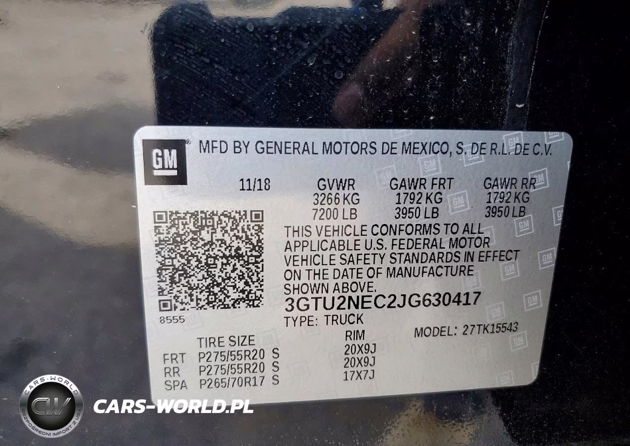 2018 GMC Sierra K1500 Slt VIN:3GTU2NEC2JG630417 - 13