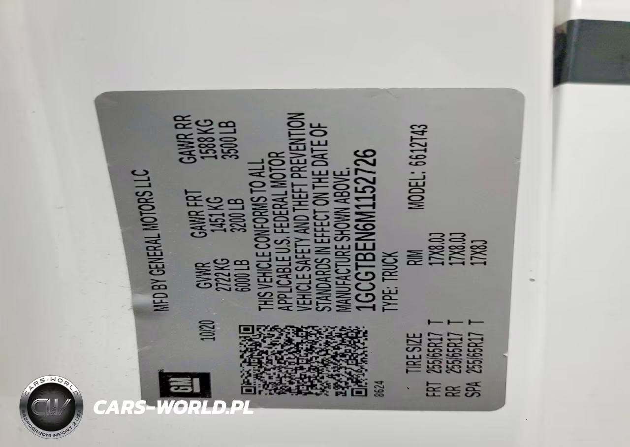 2021 Chevrolet Colorado VIN:1GCGTBEN6M1152726 - 12