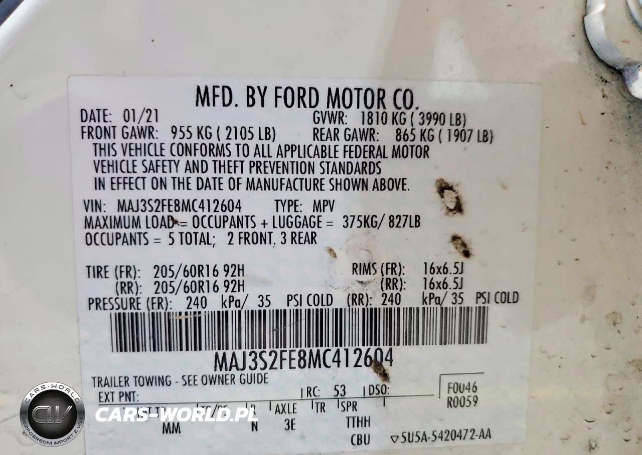 2021 Ford Ecosport S VIN:MAJ3S2FE8MC412604 - 13