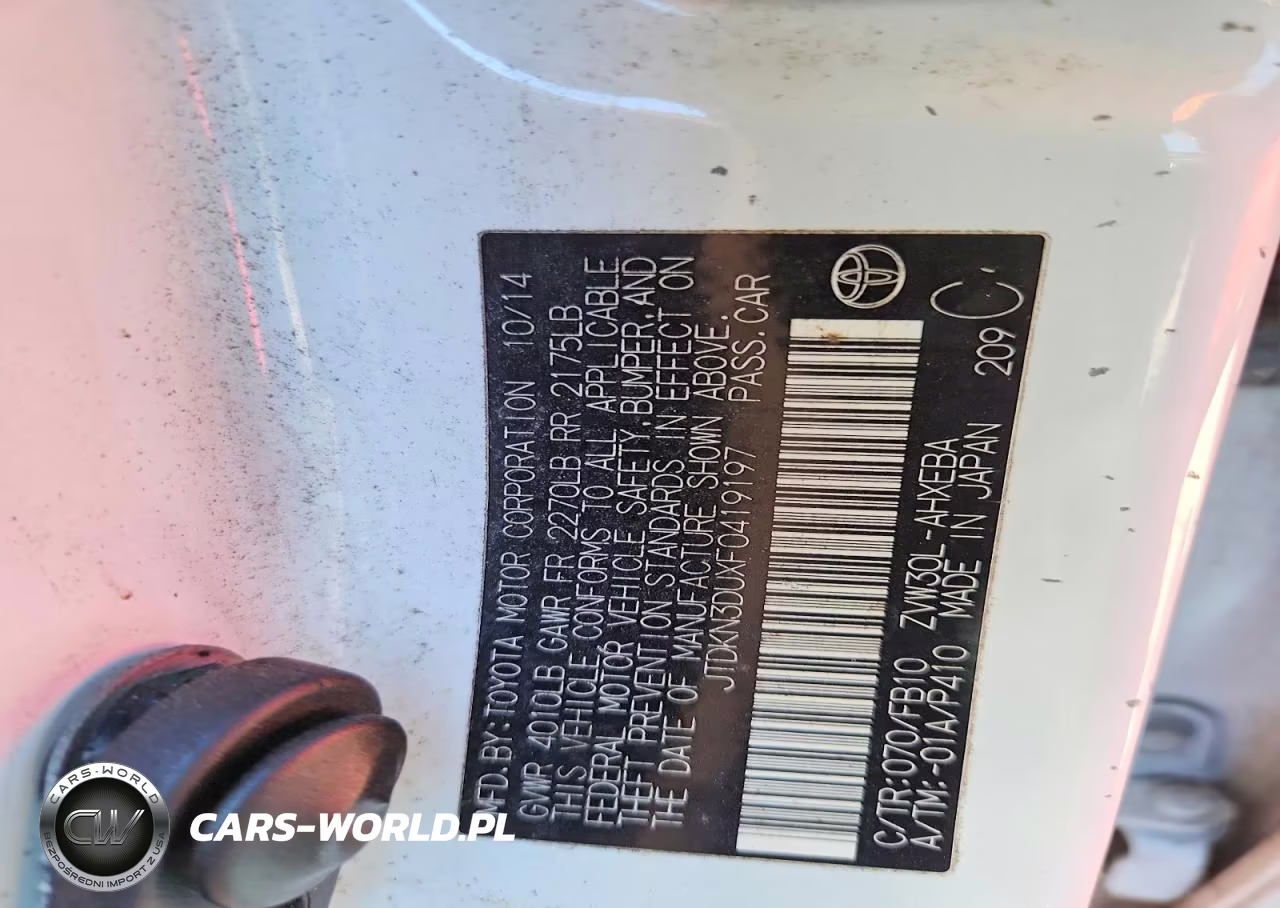 2015 Toyota Prius VIN:JTDKN3DUXF0419197 - 12