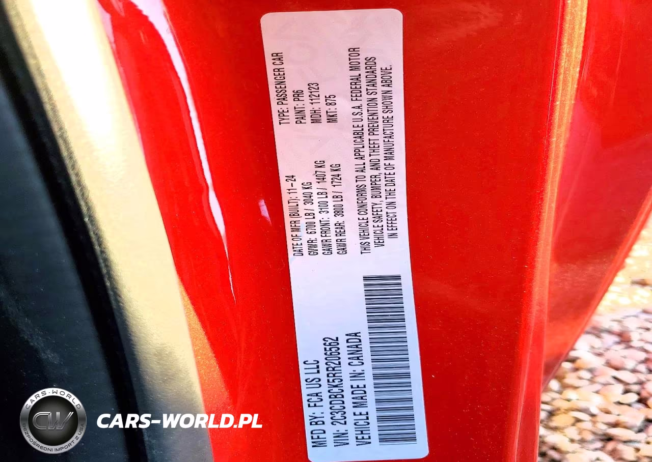 2024 Dodge Charger Daytona R-T VIN:2C3CDBCK5RR206562 - 12