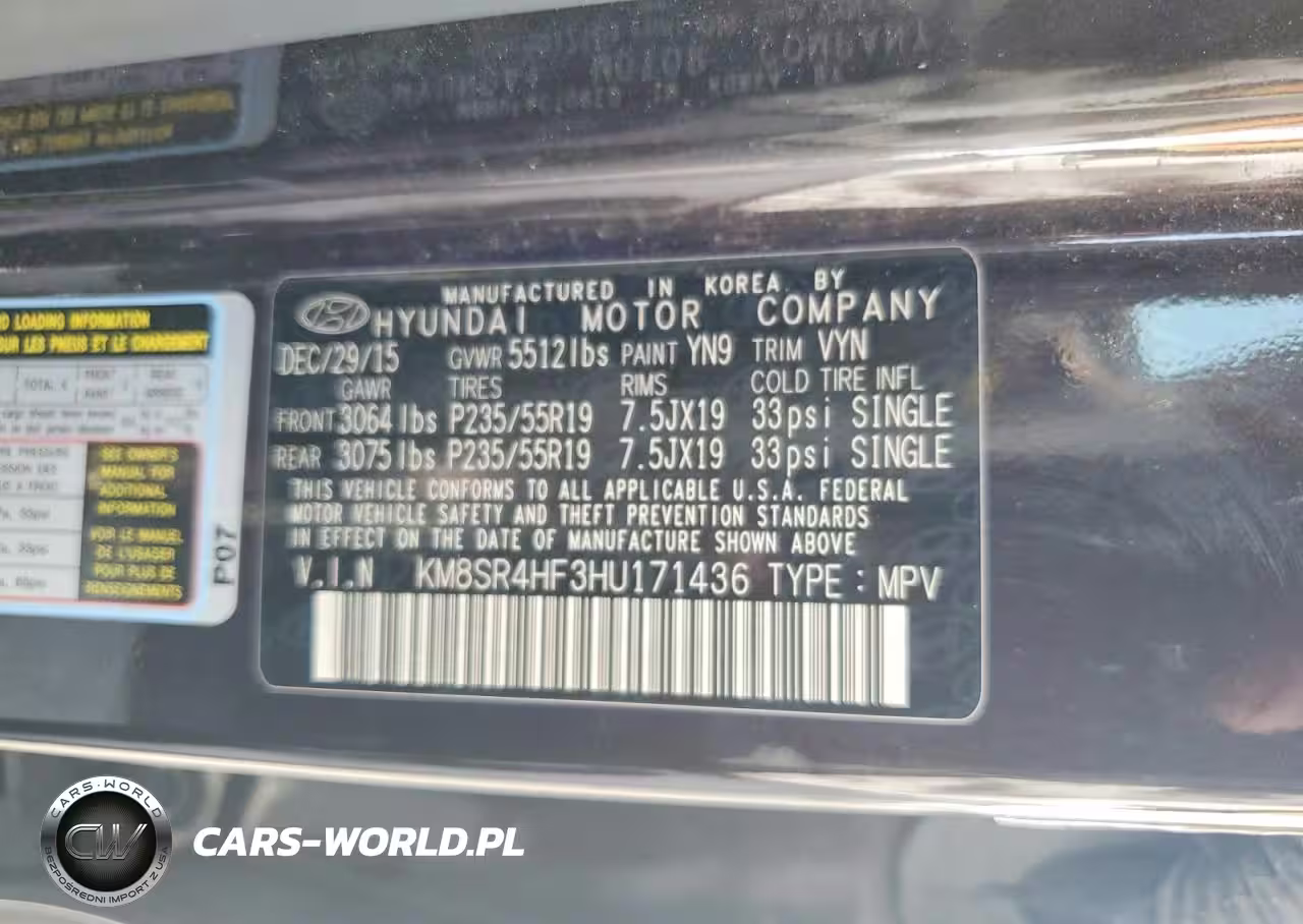 2017 Hyundai Santa Fe Limited Ultimate VIN:KM8SR4HF3HU171436 - 12