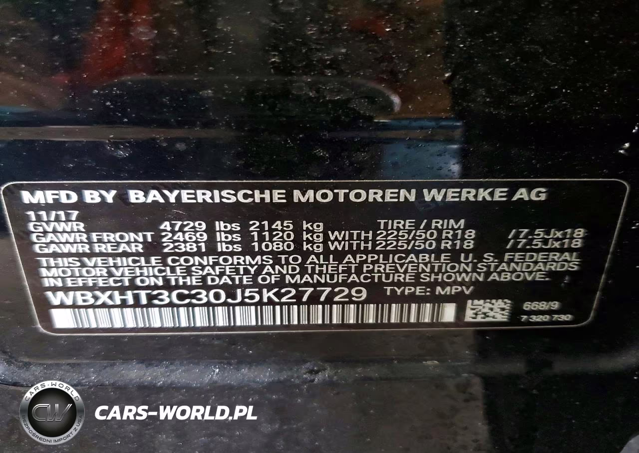 2018 BMW X1 xDrive28I VIN:WBXHT3C30J5K27729 - 14