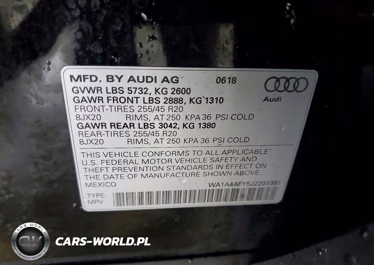2018 Audi Sq5 Premium Plus VIN:WA1A4AFY5J2201081 - 14