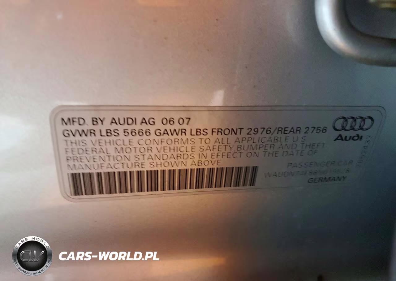 2008 Audi S6 Quattro VIN:WAUDN74F88N015528 - 12