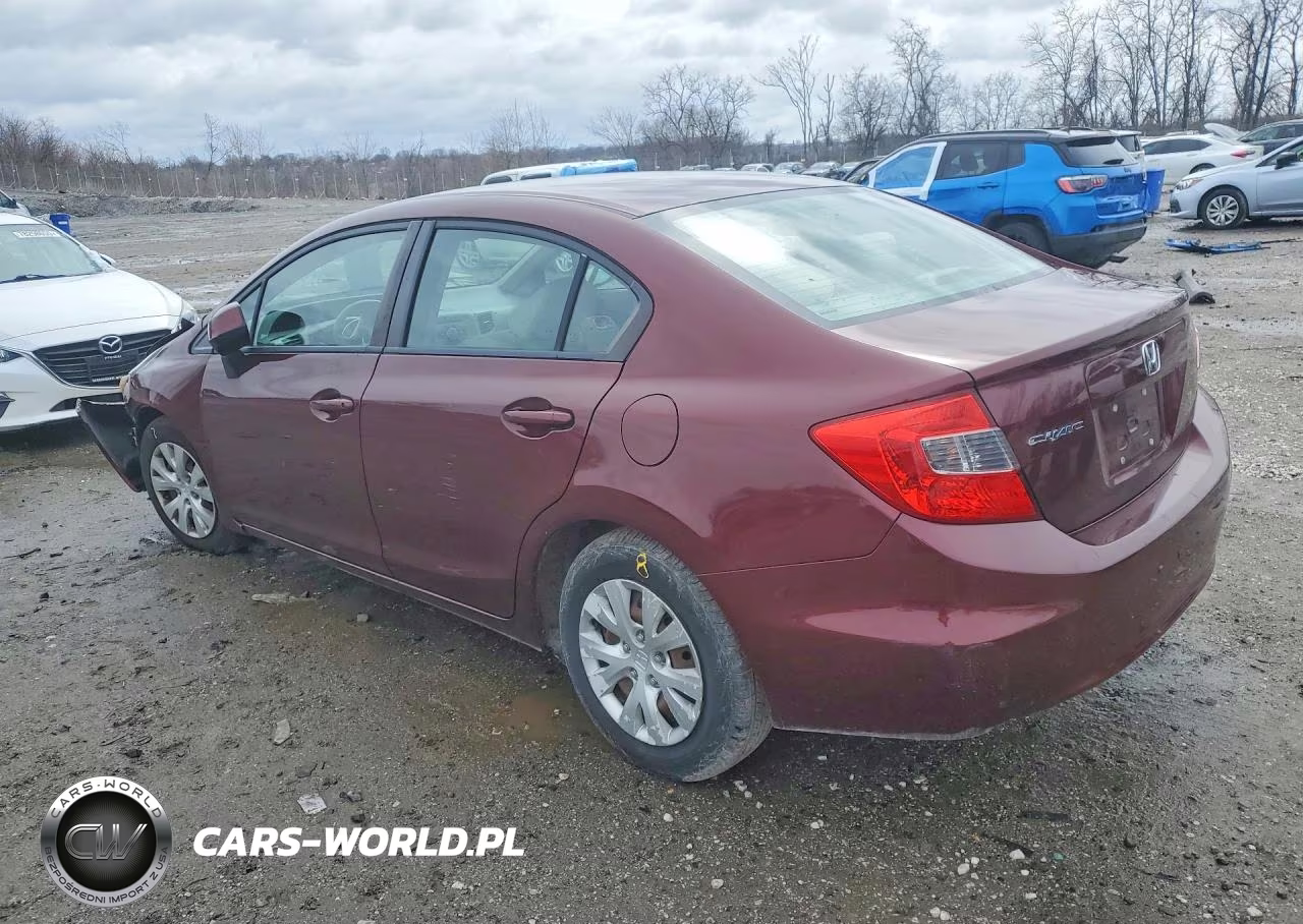 2012 Honda Civic Lx VIN:19XFB2F57CE377116 - 2