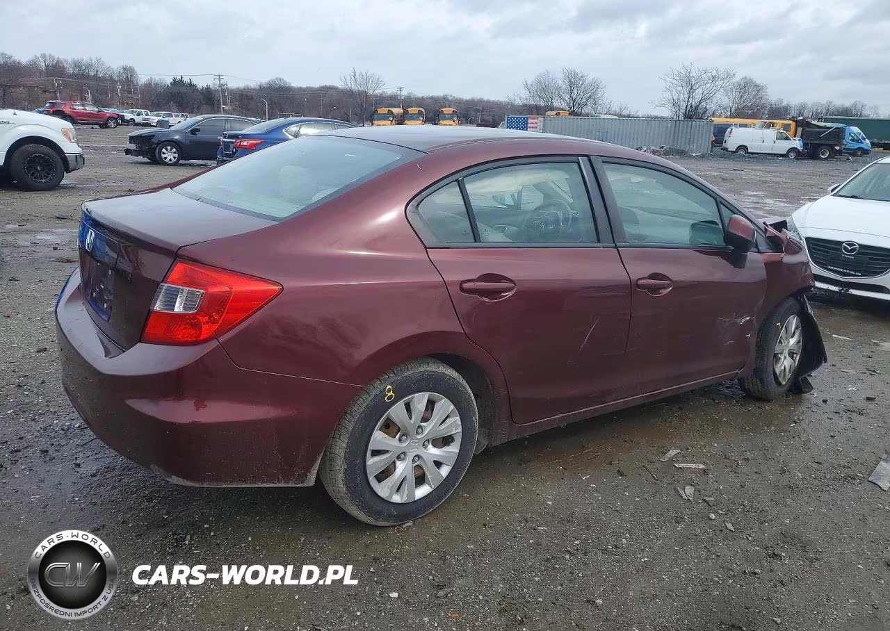 2012 Honda Civic Lx VIN:19XFB2F57CE377116 - 3