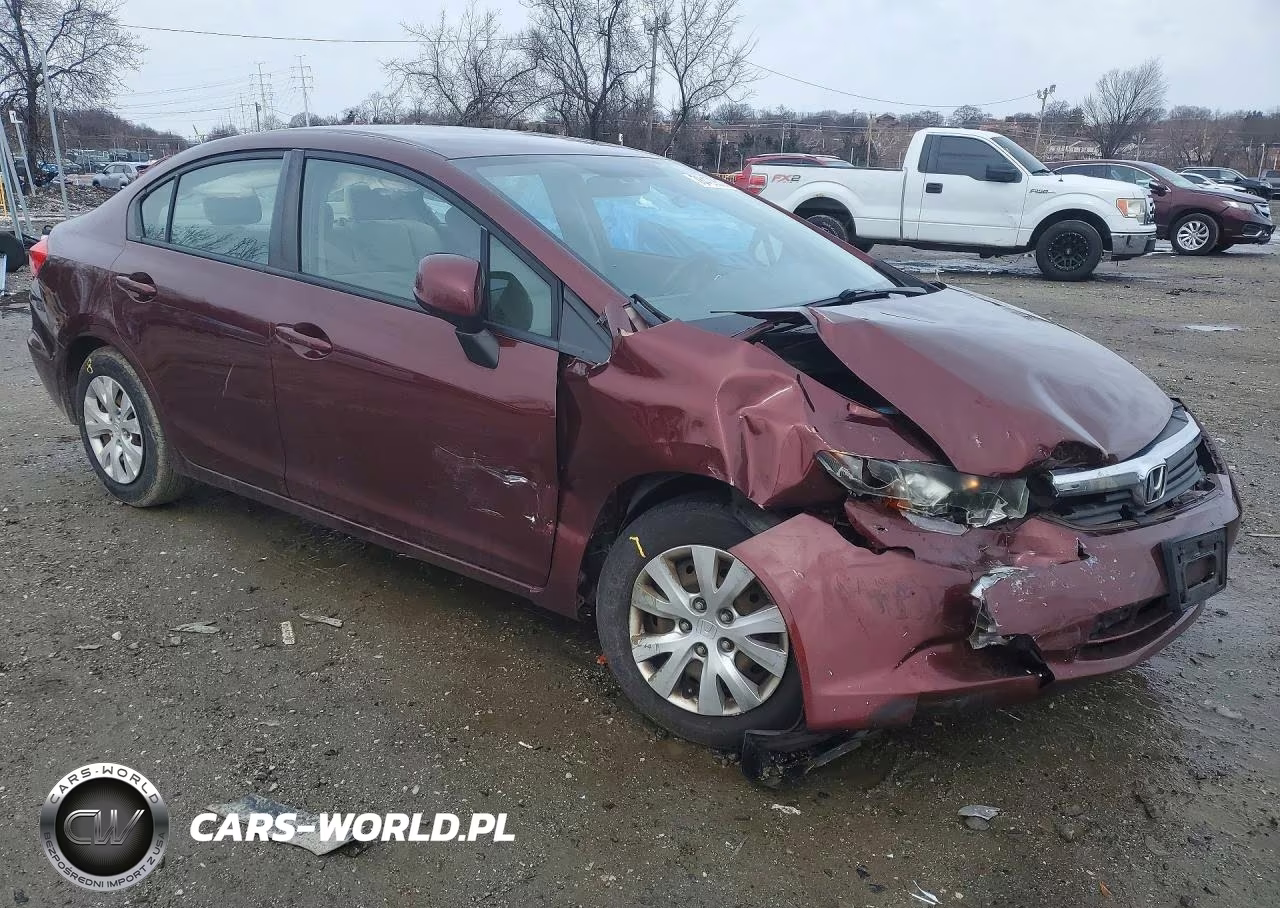 2012 Honda Civic Lx VIN:19XFB2F57CE377116 - 4