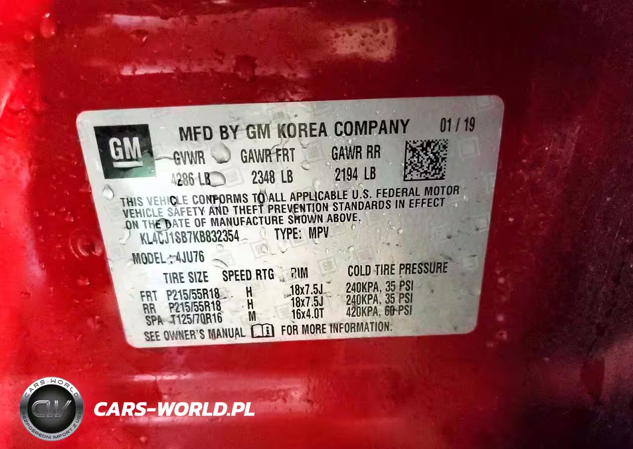 2019 Buick Encore Sport Touring VIN:KL4CJ1SB7KB832354 - 13