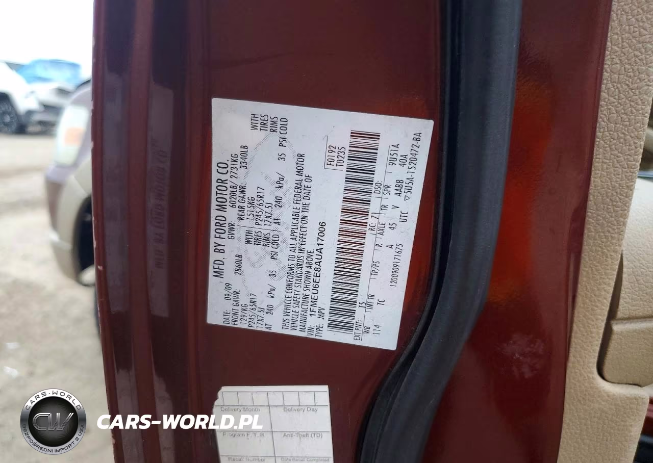2010 Ford Explorer Eddie Bauer VIN:1FMEU6EE8AUA17006 - 13