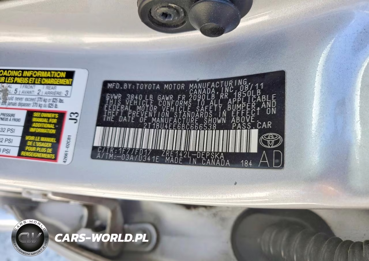 2011 Toyota Corolla Base VIN:2T1BU4EE6BC666538 - 12
