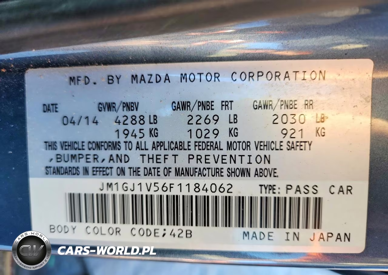 2015 Mazda 6 Touring VIN:JM1GJ1V56F1184062 - 12