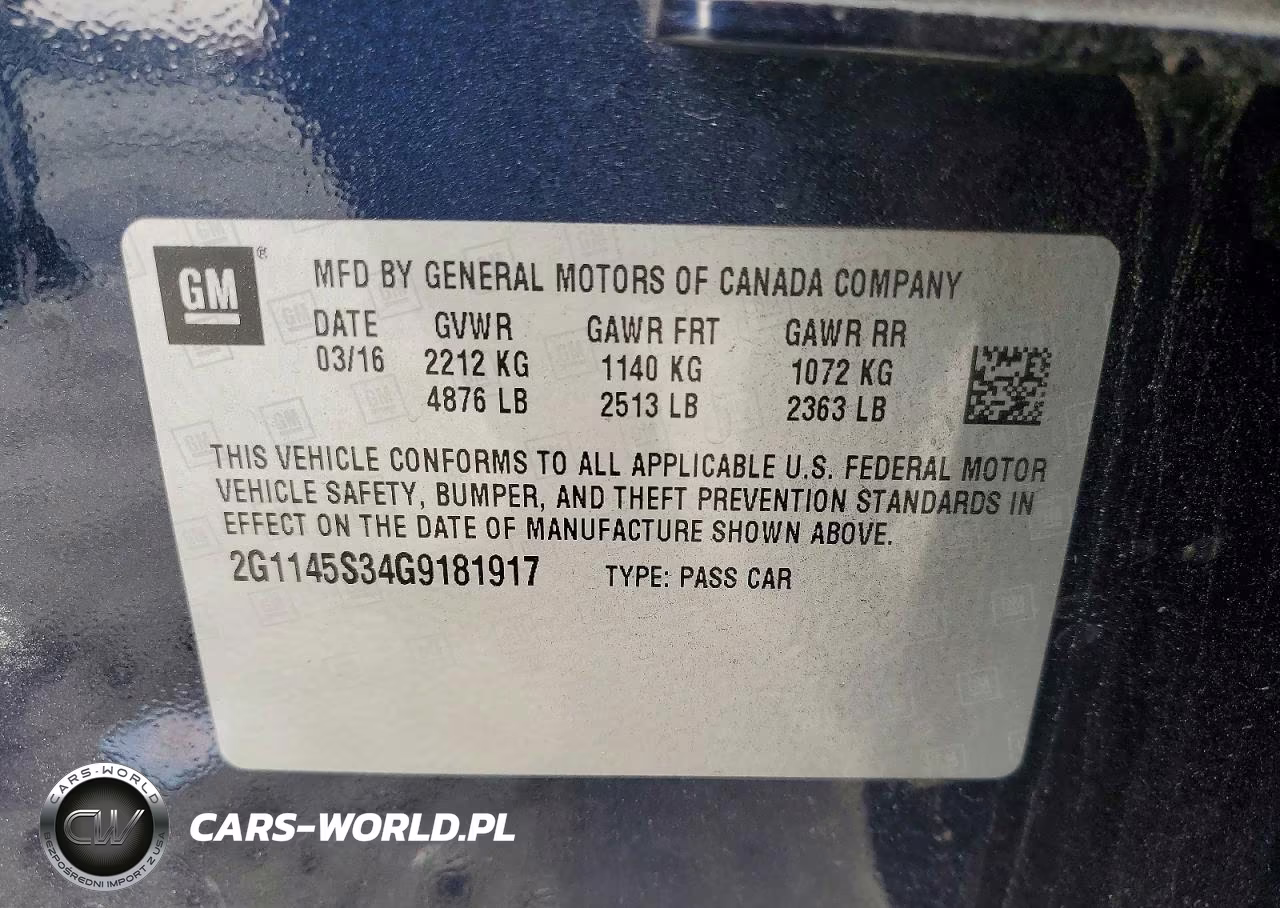 2016 Chevrolet Impala Ltz VIN:2G1145S34G9181917 - 13