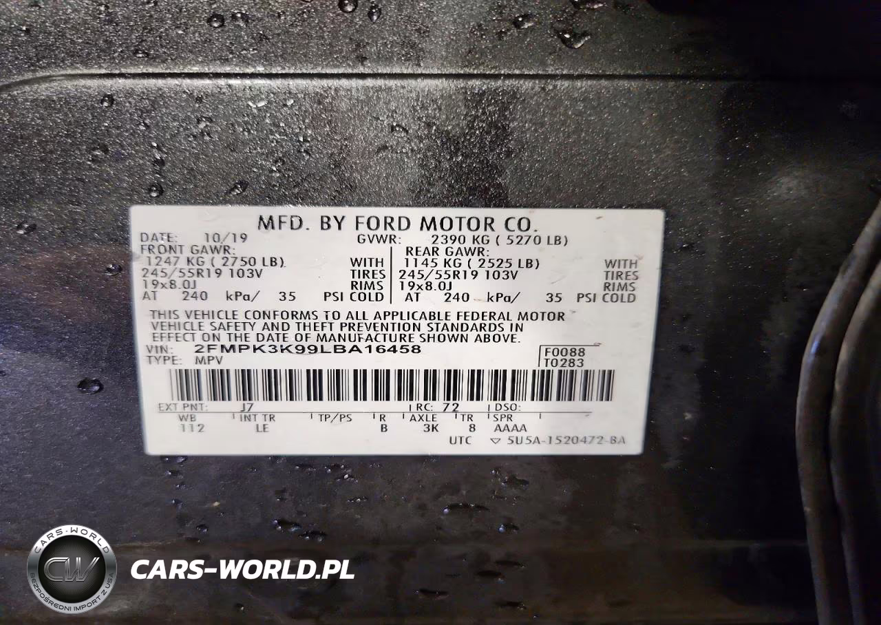 2020 Ford Edge Titanium VIN:2FMPK3K99LBA16458 - 13
