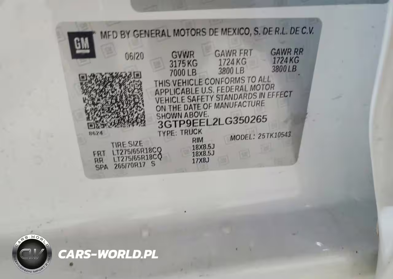 2020 GMC Sierra K1500 At4 VIN:3GTP9EEL2LG350265 - 12