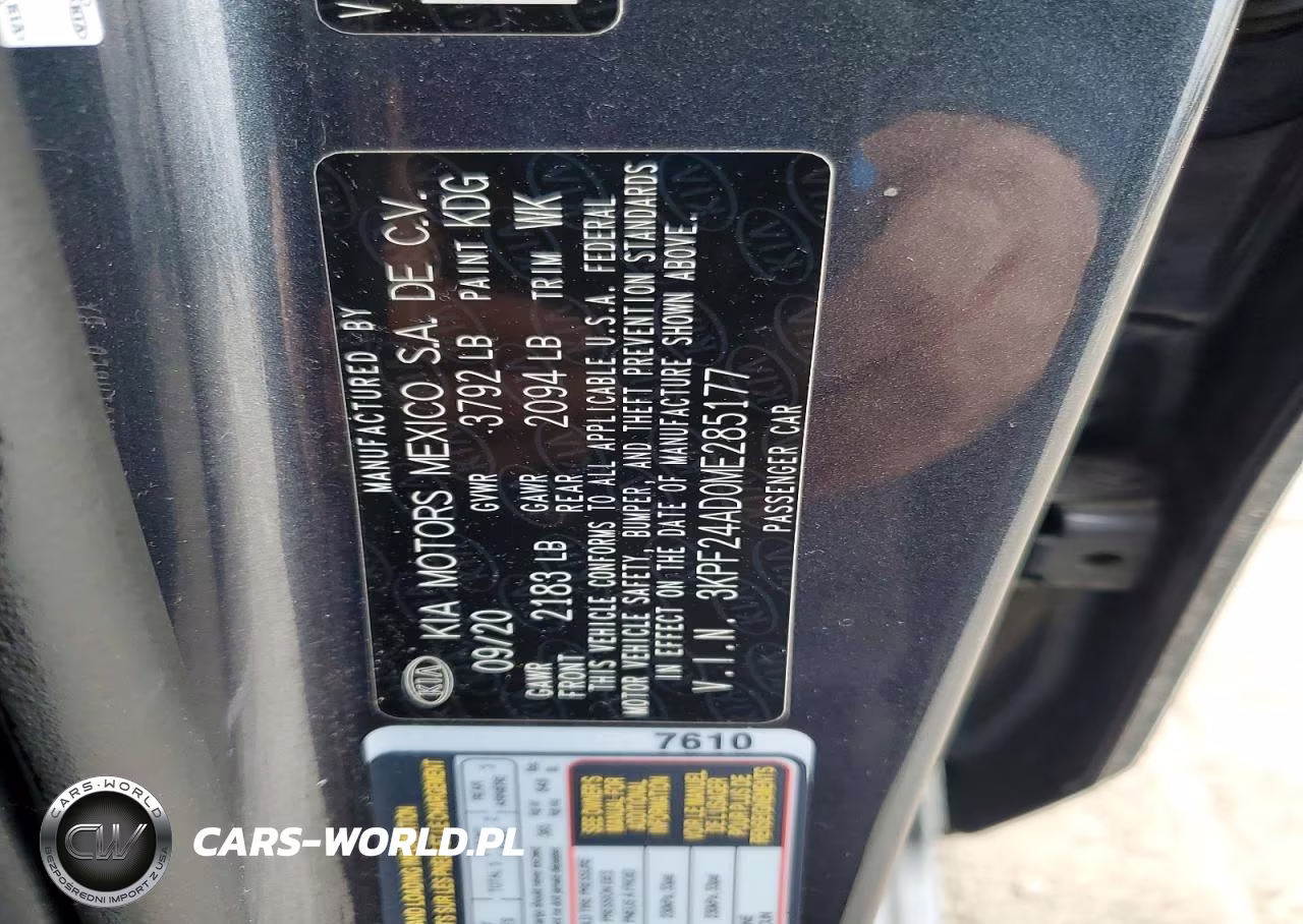 2021 Kia Forte Fe VIN:3KPF24AD0ME285177 - 12