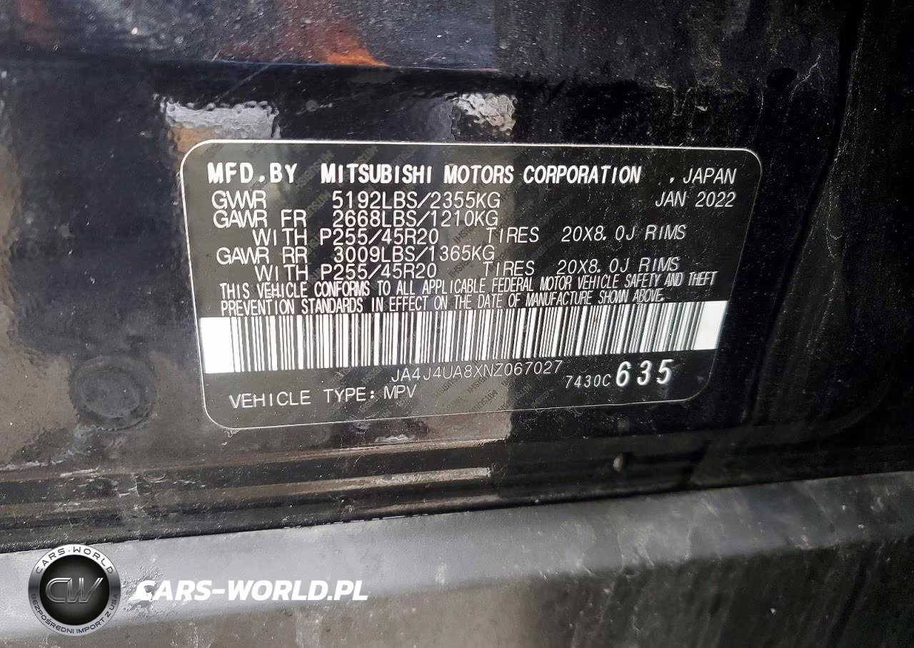 2022 Mitsubishi Outlander Se VIN:JA4J4UA8XNZ067027 - 13