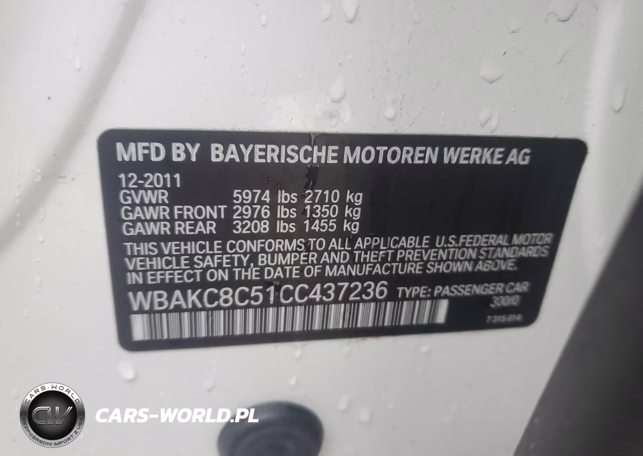 2012 BMW 750 VIN:WBAKC8C51CC437236 - 12