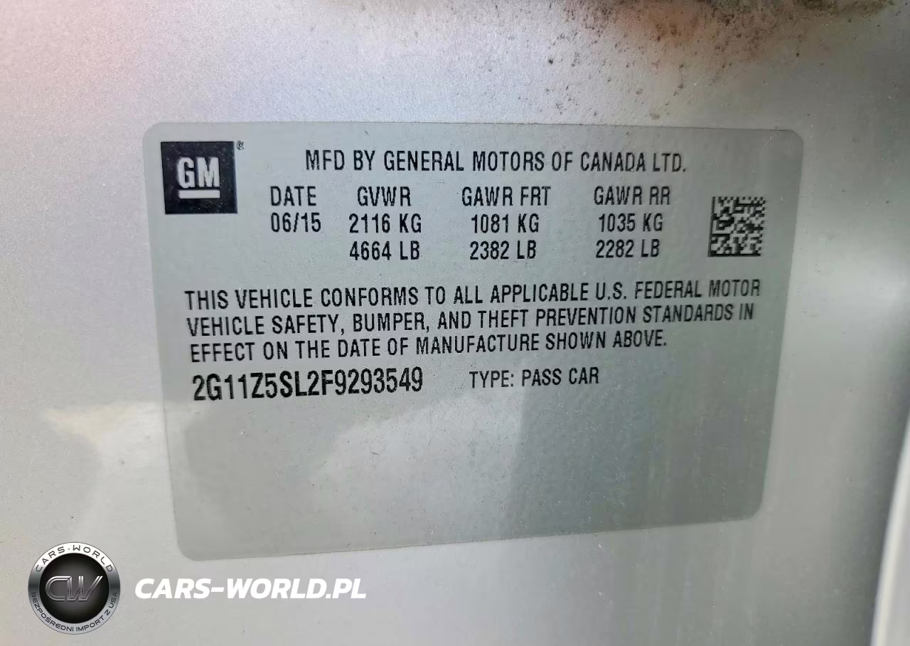 2015 Chevrolet Impala Ls VIN:2G11Z5SL2F9293549 - 13
