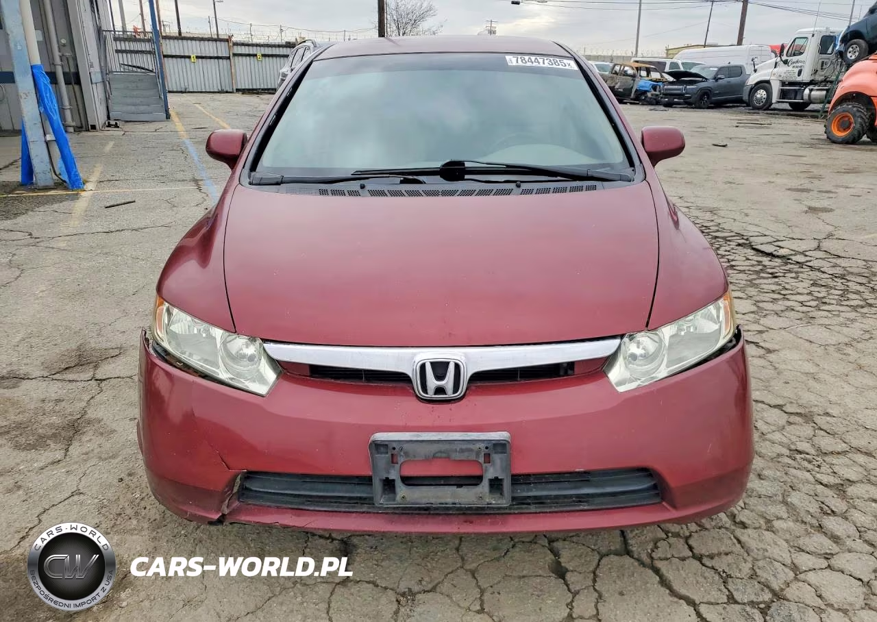2008 Honda Civic Lx VIN:1HGFA16568L117187 - 5