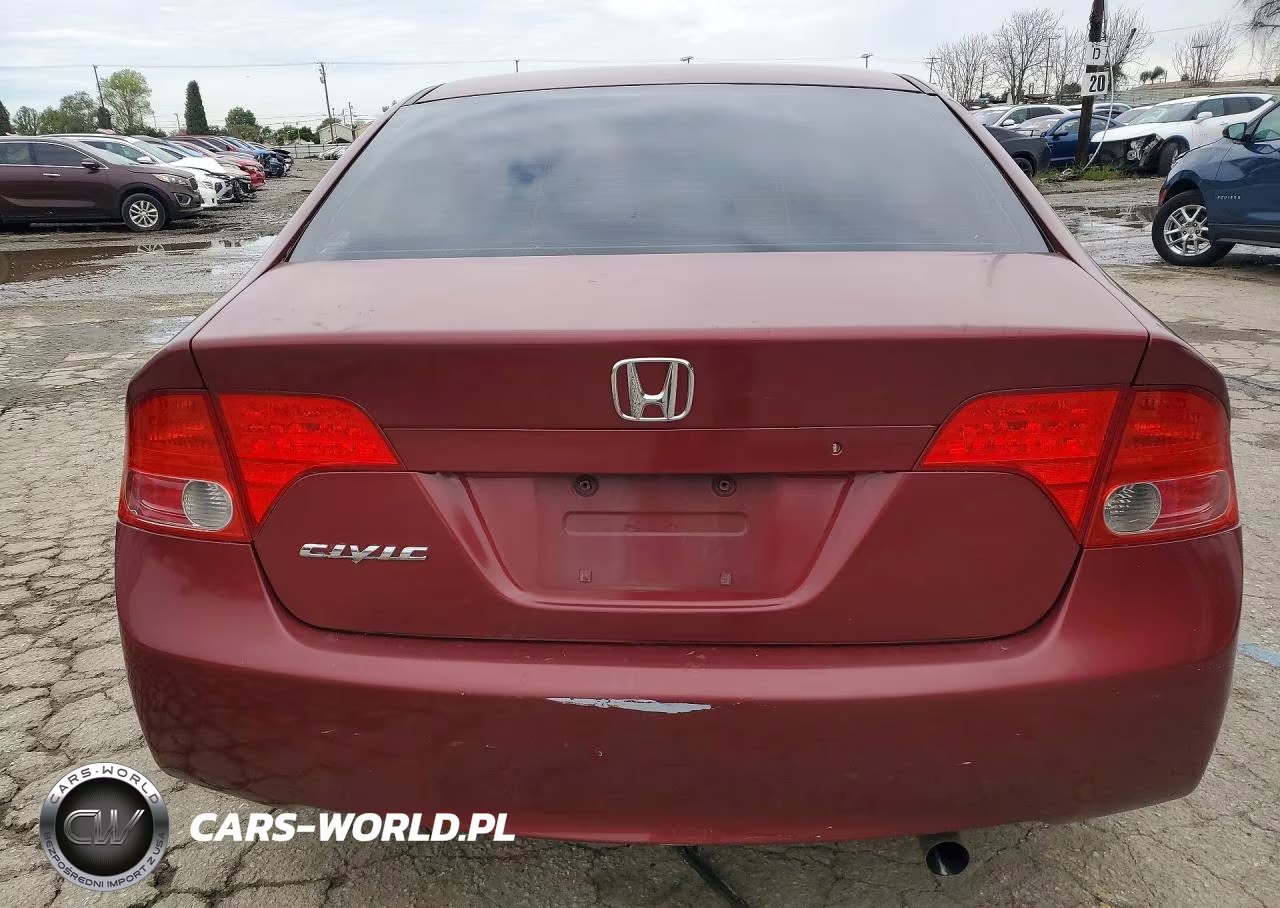 2008 Honda Civic Lx VIN:1HGFA16568L117187 - 6
