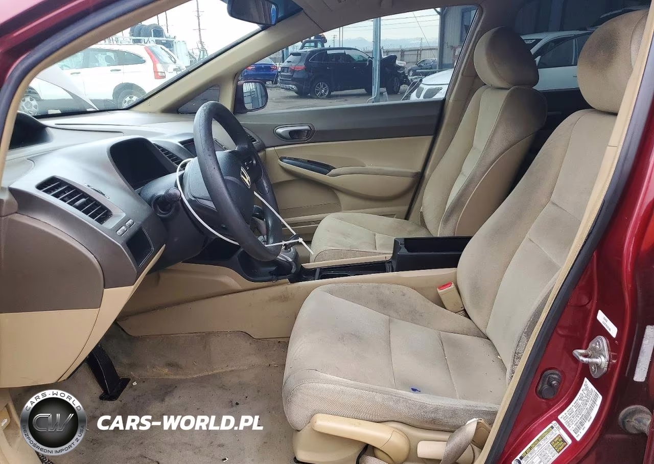 2008 Honda Civic Lx VIN:1HGFA16568L117187 - 7