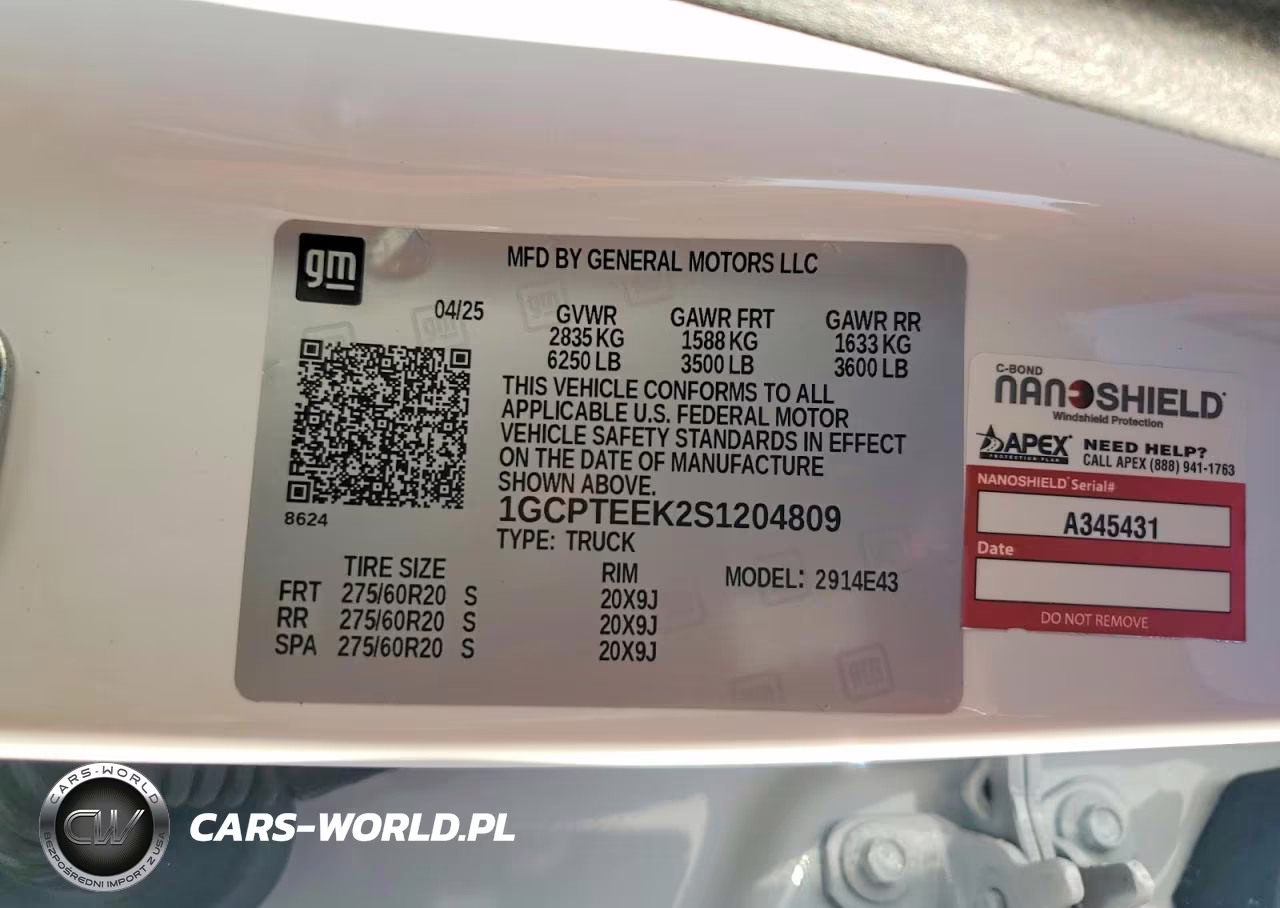 2025 Chevrolet Colorado Trail Boss VIN:1GCPTEEK2S1204809 - 12