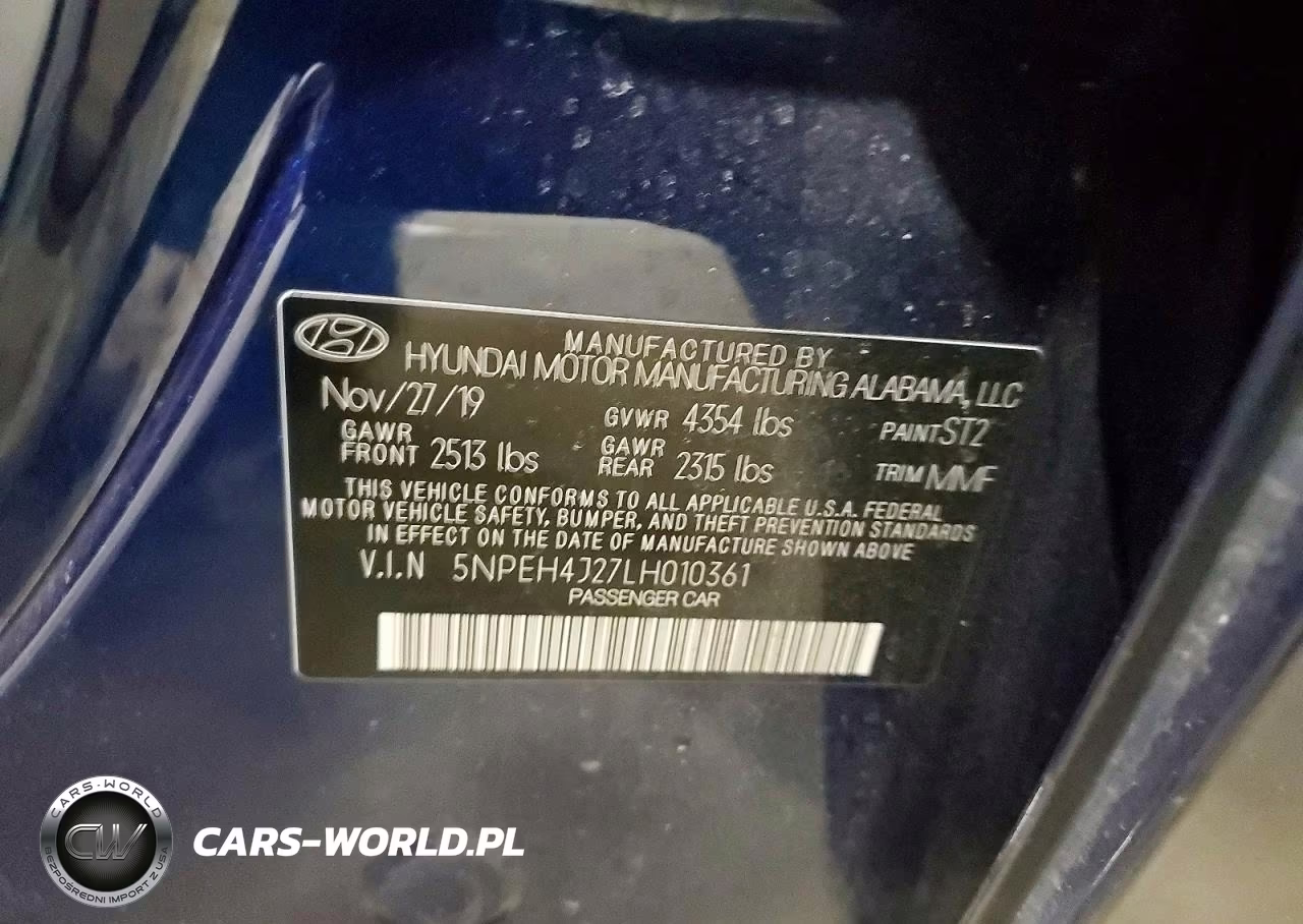 2020 Hyundai Sonata Limited VIN:5NPEH4J27LH010361 - 13