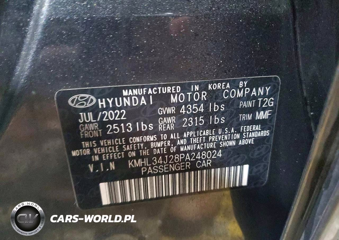 2023 Hyundai Sonata Limited VIN:KMHL34J28PA248024 - 12